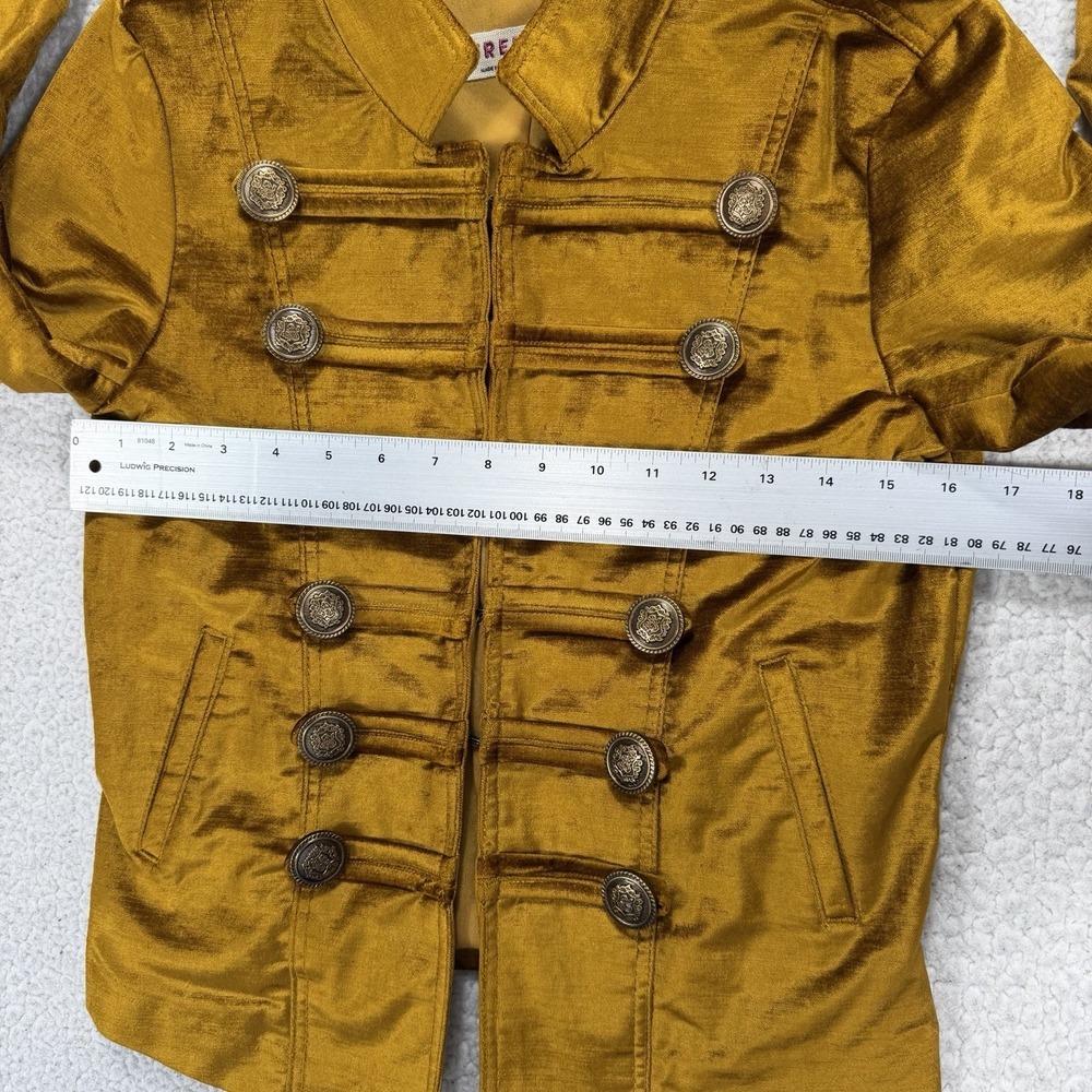 Free People Military Napoleon Jacket Women's XS Gold Boho Festival Steampunk - Picture 14 of 15